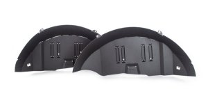 Jeep Wrangler JLU Fender Liners - Rear - Go Rhino - Textured Black Finish - Black - `18-`20